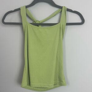 SHEIN | Ribbed Avacado Green Tie Halter Neck Top Women’s Size Small/4